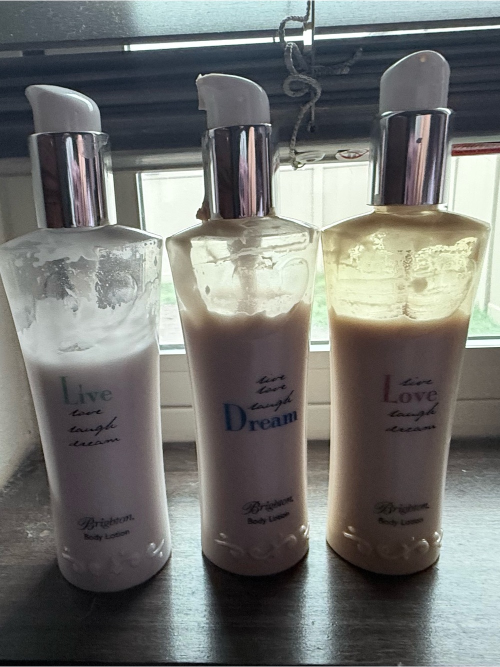 Brighton Trio Pump Body Lotions — Live- Dream- Love